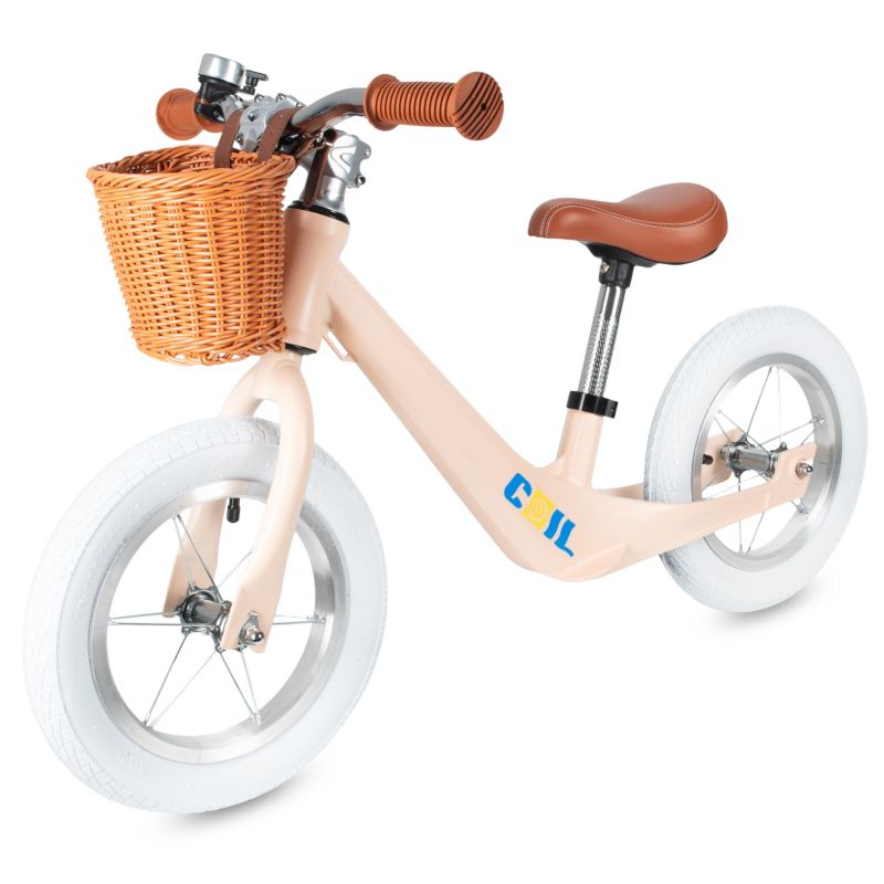 Rowerek biegowy COIL magnezowy z koszyczkiem pomarańczowy 1 szt.