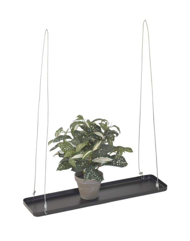 Kwietnik wiszący Direct Home and Garden 58X15X21 cm czarny 1 szt.