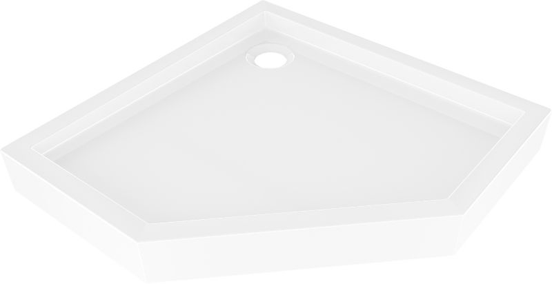 Brodzik pięciokątny Mexen Flow+ biały 100x100 cm 1 szt.