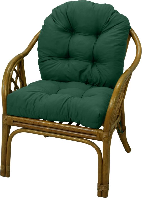 Poduszka ogrodowa na fotel rattanowy AMPO ciemny zielony 1 szt.