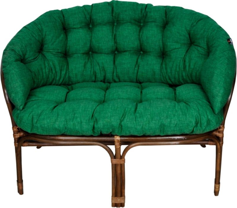 Poduszka na sofę rattanową wiklinową AMPO zielony 1 szt.