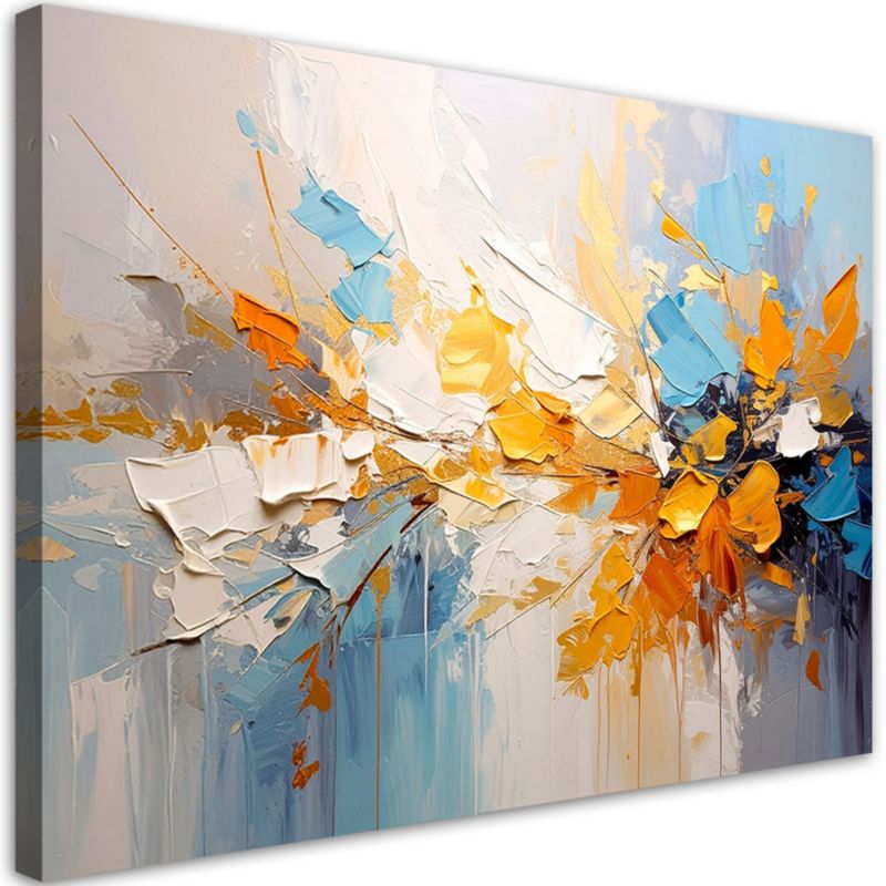 Obraz nowoczesny do salonu sypialni biura Feeby Abstrakcja Kolorowa 120x80cm 1szt