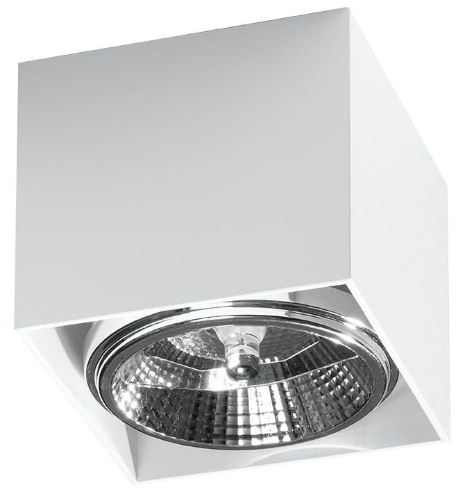 Spot sufitowy Sollux Lighting Blake biały 1 x GU10 x 40W IP20 wym: 12 x 12 cm - 1 szt.