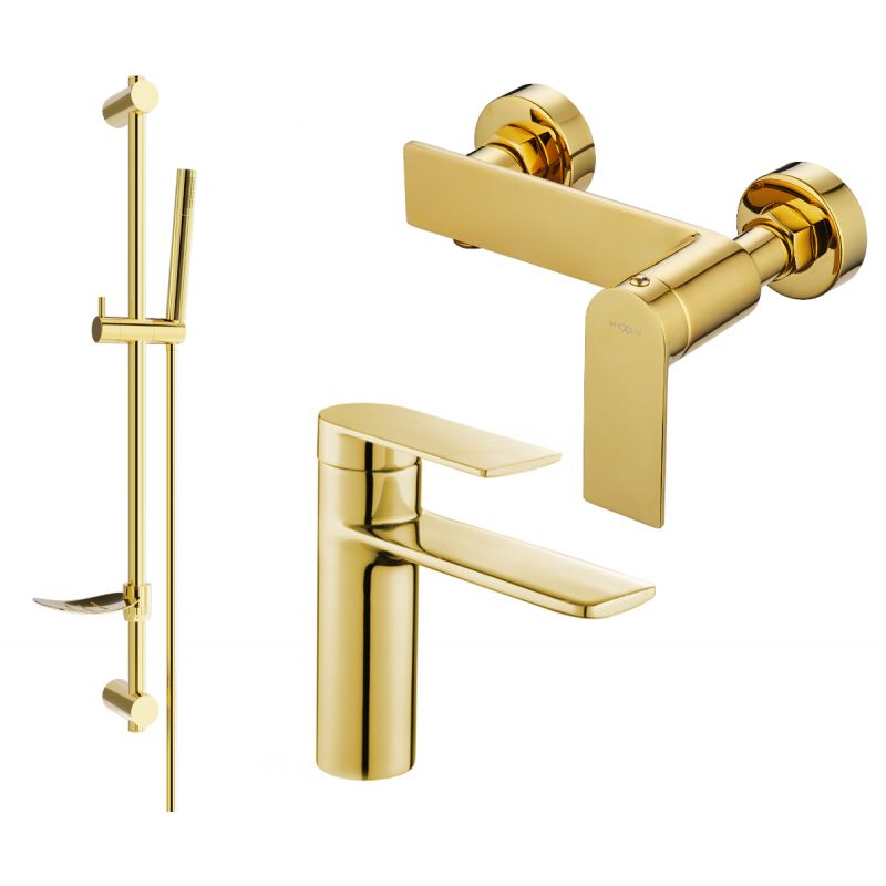 Zestaw prysznicowy Mexen Zero złoty 71104DF70-50 1 szt.