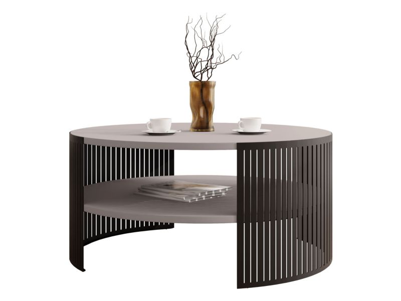 Stolik kawowy MIRJAN 24 Fikoli czarny/kaszmir 1 szt.