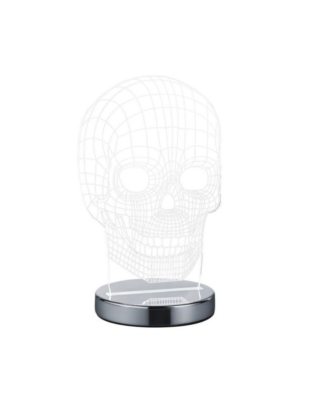 Lampa stołowa RL Mick srebrno-przezroczysty LED 7W 2700K-6400K 400lm IP20 wym: 21.5 x 14.5 x 12 cm akryl - 1 szt.