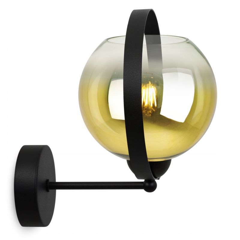 Lampa ścienna kinkiet Light Home LH Bergen Gold 1x E27 60W klosz 15cm złoty 1szt.