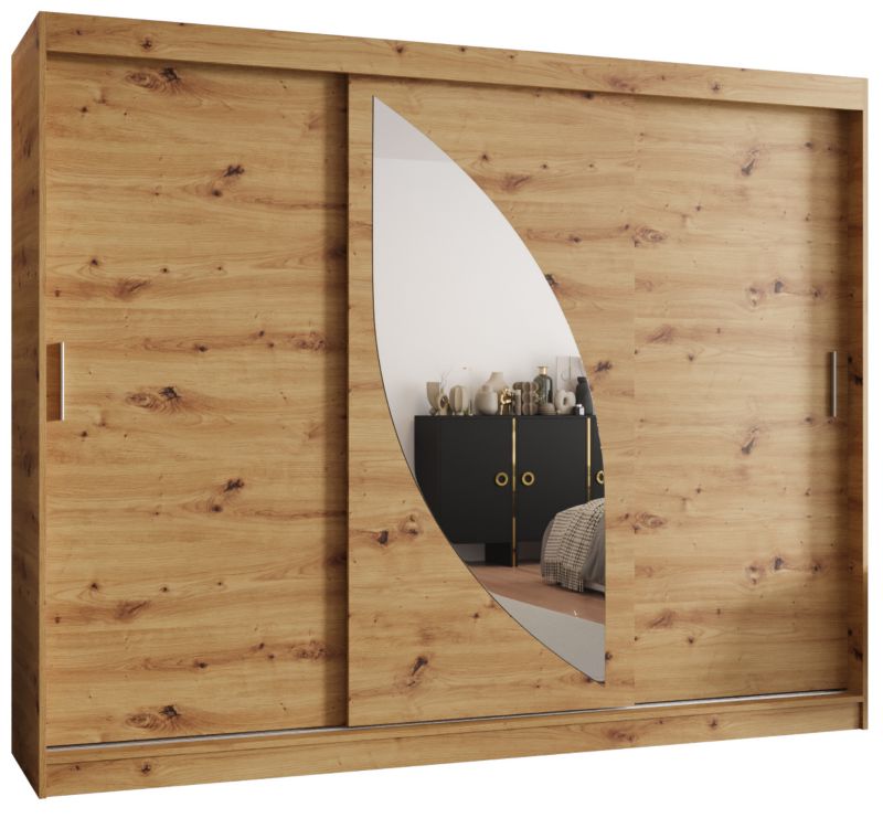 Szafa przesuwna Gardroba Abiks MILO 250 dąb artisan 1 szt.