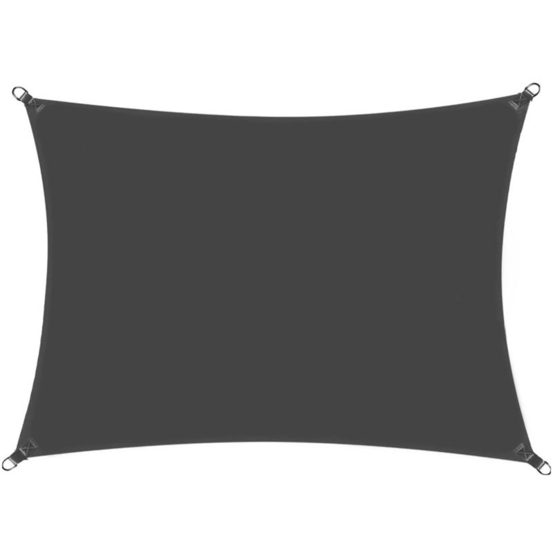 Żagiel przeciwsłoneczny Springos 3x2 m cieniujący, prostokątny do ogrodu grafitowy 1 szt.