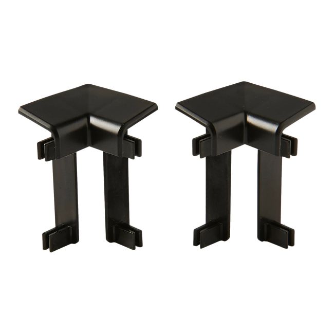 Narożnik wewnętrzny PCV LDO czarny 2 szt.