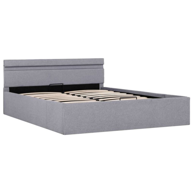 Łóżko tapicerowane WaszeMeble 140x200 cm jasnoszara WM-285609 1 szt.