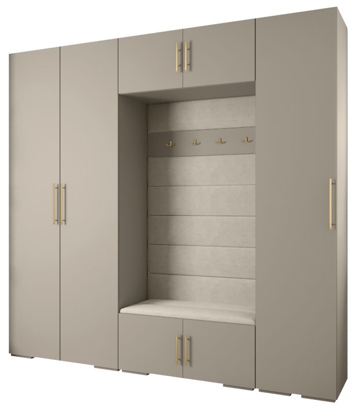 Garderoba do przedpokoju Abiks INOVA 3 Z8 kaszmir+złoty+manila02 1 szt.