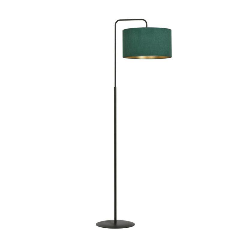 Lampa podłogowa stojąca Emibig Hilde czarno-zielona-złota 1 x E27 x 15W wym: 150 x 50 x 35 cm - 1 szt.