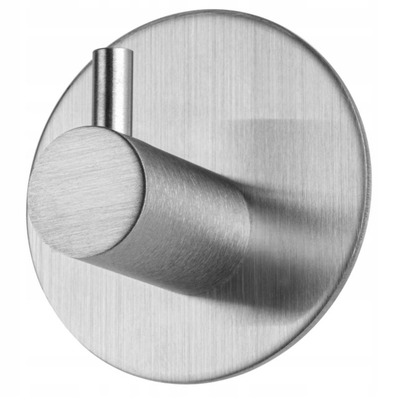 Wieszak KADAX Hak Samoprzylepny Łazienkowy Haczyk Srebrny 1 szt.