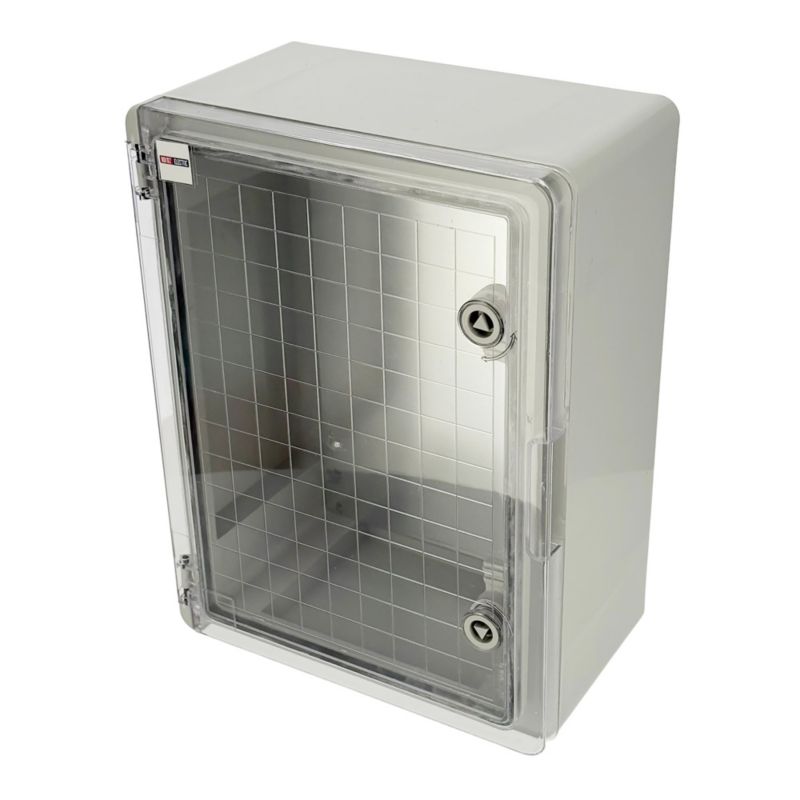 Obudowa standardowa ABS 400x500x180 HOROZ z ocynkowaną płytą montażową z przezroczystymi drzwiami 1 szt.