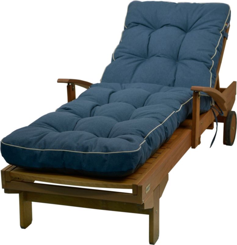 Poduszka na leżankę ogrodową leżak AMPO niebieski turia 1 szt.