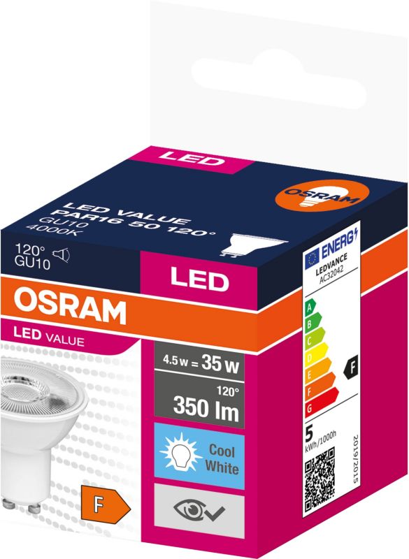 Żarówka LED Osram GU10 350 lm 4000 K 120°