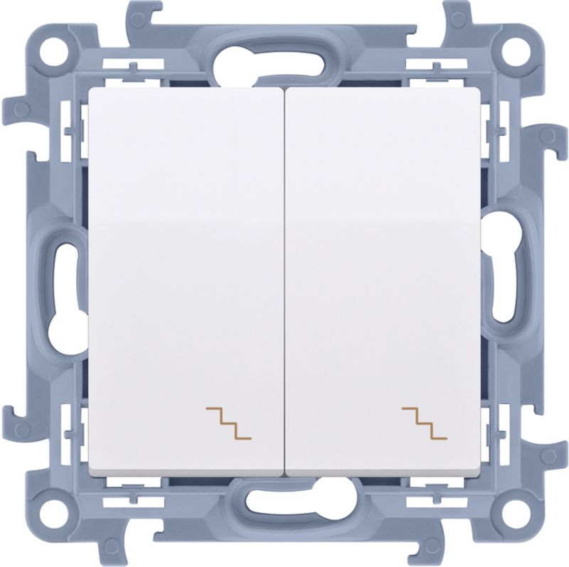Łącznik schodowy podwójny Kontakt-Simon S10 biały