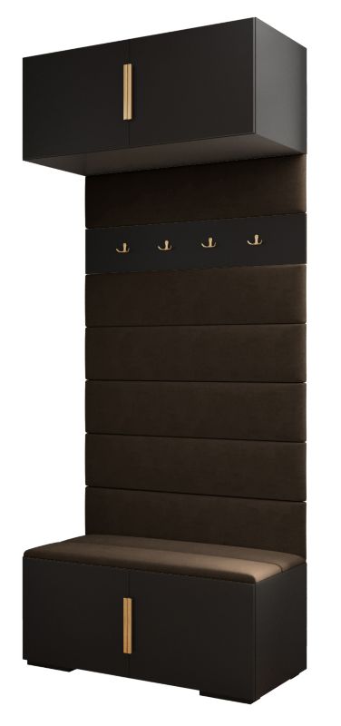 Siedzisko Abiks INOVA panele tapicerowane szer.100cm wz.1 czarny 1szt.