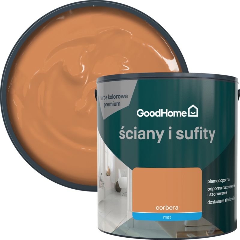 Farba plamoodporna GoodHome Ściany i Sufity corbera 2.5 l