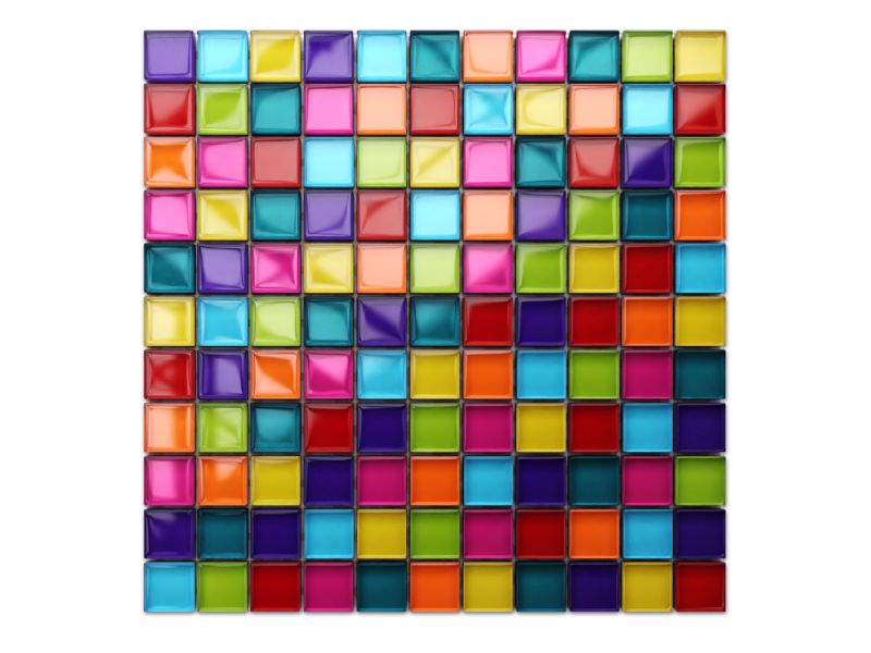 Mozaika szklana Ilcom rainbow multi-color 30x30cm 1 szt.