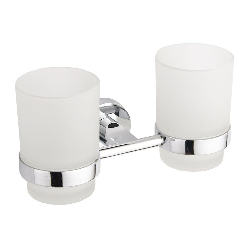 Podwójny kubek na szczoteczki Mexen Tiber chrom 20x9,5 cm 1 szt.