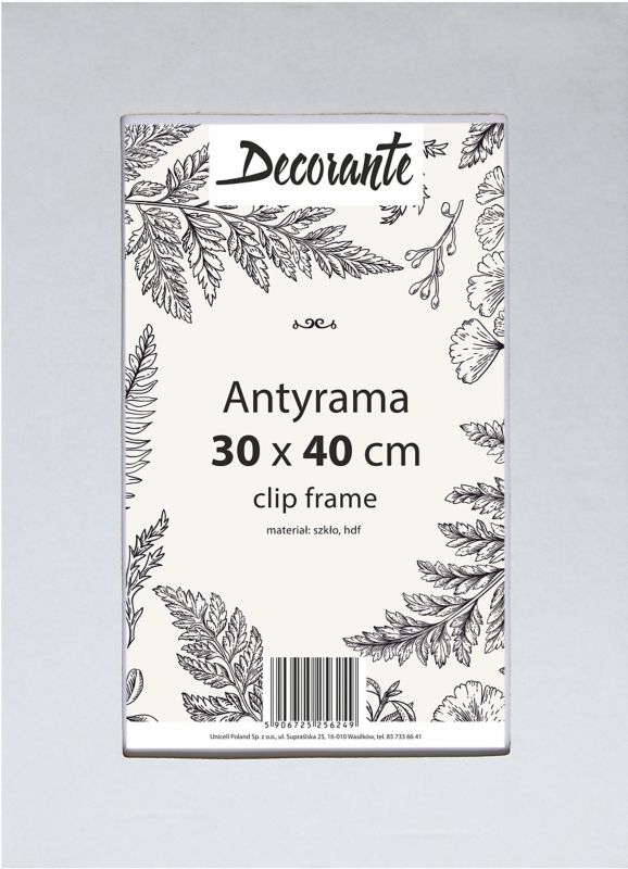 Antyrama szklana 30 x 40 cm