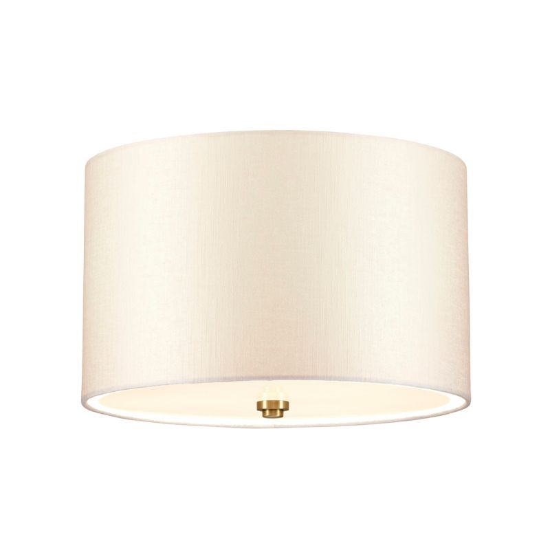 Plafon Designer's Lightbox Fletcher Flush postarzany mosiądz-kremowy 3 x E27 x 60W IP20 wym: 25,2 x 35,6 x 35,6 cm - 1 szt.