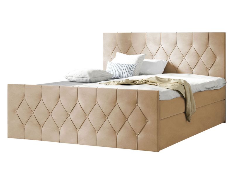 Łóżko kontynentalne MIRJAN 24 Sky Lux 120x200 beż 1 szt.