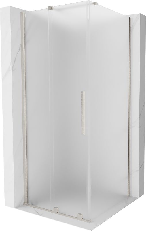 Kabina prysznicowa Mexen Velar rozsuwana 120 x 120 cm szron nikiel szczotkowany 1 szt.