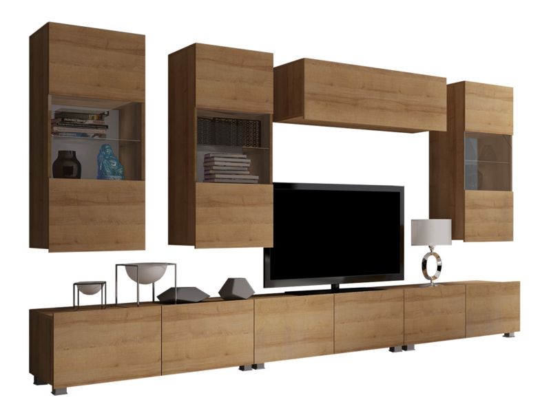 Meblościanka MIRJAN 24 Calabrini XI dąb złoty 1 kpl.