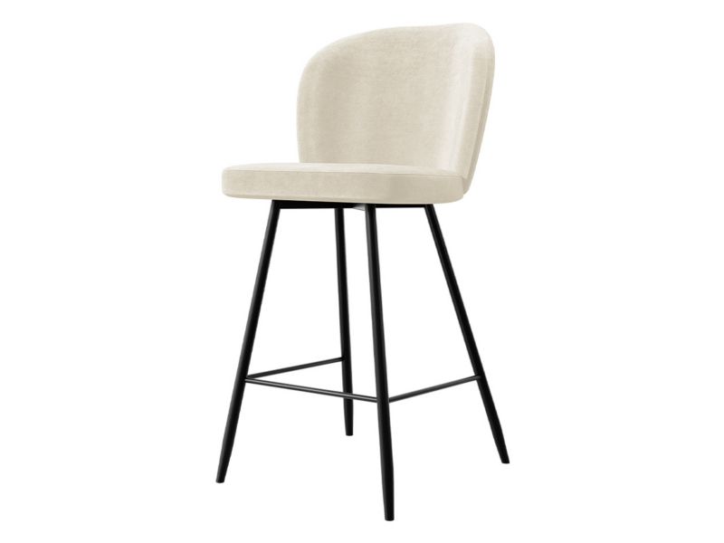 Krzesło barowe MIRJAN 24 Cleo śmietankowy 1 szt.