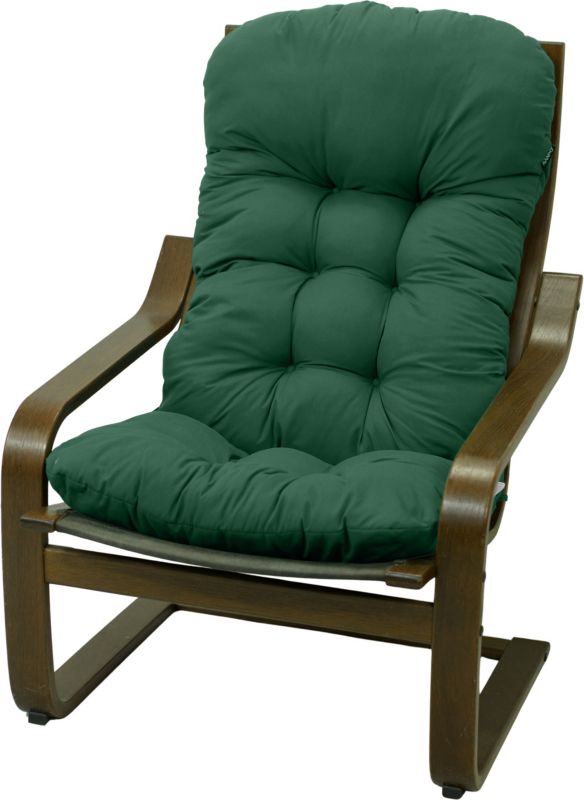 Poduszka na fotel drewniany AMPO gruba ciemny zielony Ikea Poang 1 szt.