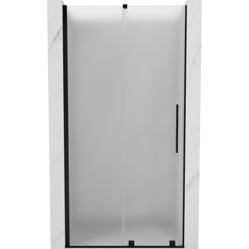 Drzwi prysznicowe przesuwne Mexen Velar czarny 90x200 cm 1 szt.