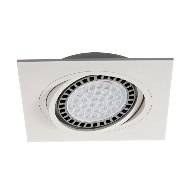 Oprawa sufitowa wpuszczana Zuma Line Boxy Dl biała ruchoma 1 x ES111 x 15W IP20 wym: 3,5 x 18 x 18 cm kwadratowa - 1 szt.