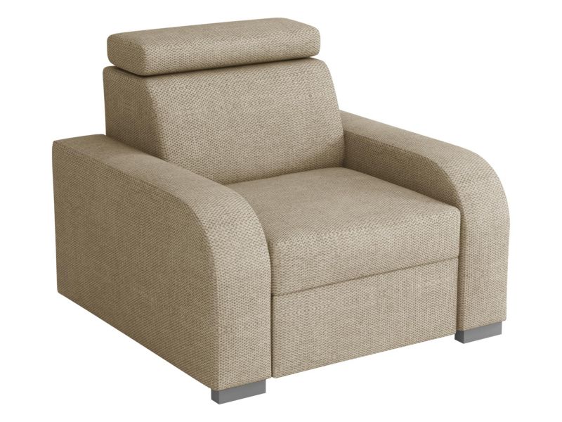 Fotel MIRJAN 24 nowoczesny Oslo 1 beżowy welur 1 szt.