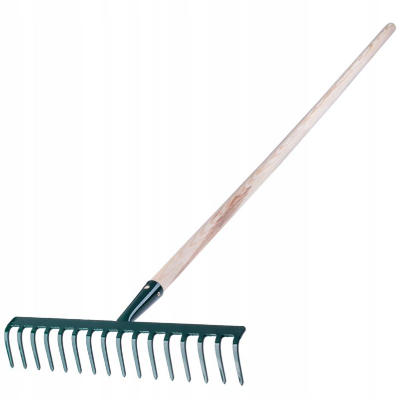 Grabie KADAX Do Trawy Liści Ogrodu Z Trzonkiem 16-Zębne 1szt.