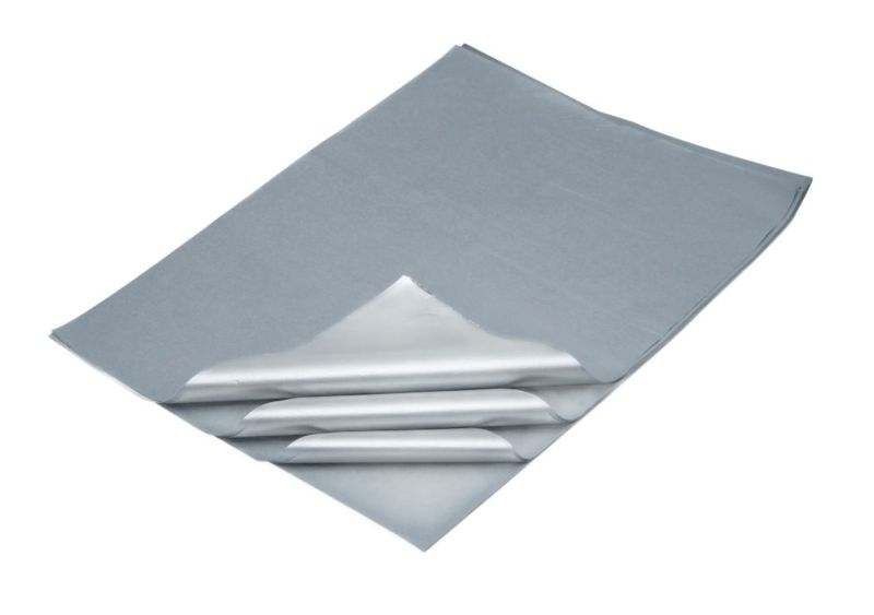 Bibuła Gładka Neopak Ozdobna 38x50 Srebrna Bibułka 500 szt.