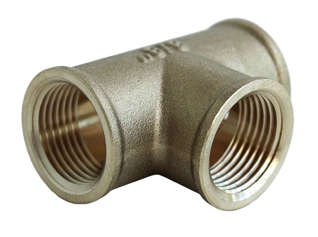 Trójnik 3/8” mosiądz