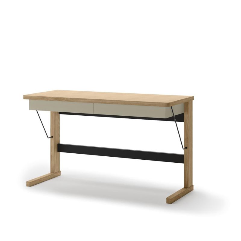 Biurko z szufladami Bettso Olvi w stylu loft do pokoju młodzieżowego dąb olejowany 1szt.