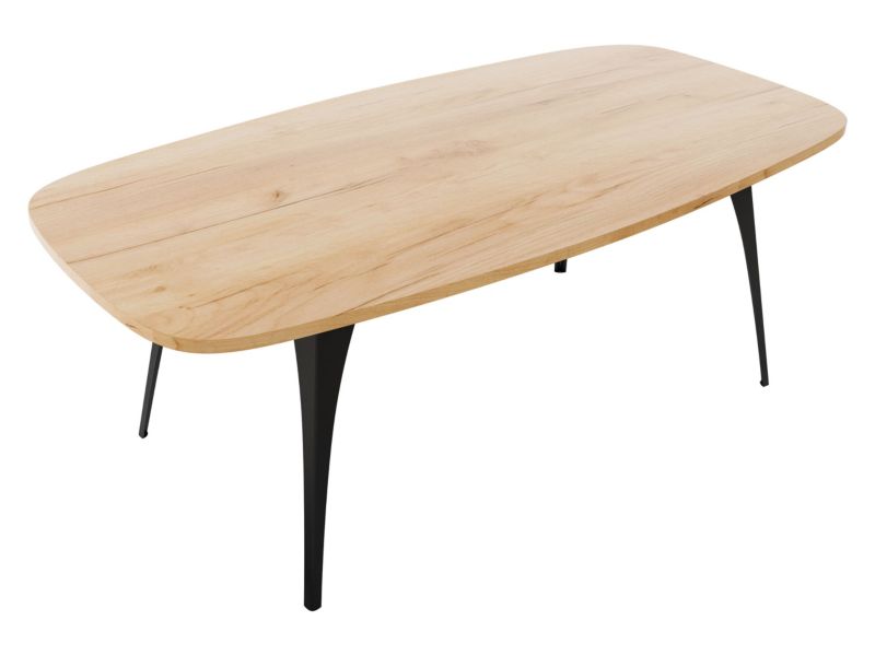 Stolik kawowy MIRJAN 24 Fabiola czarny/dąb craft złoty 1 szt.