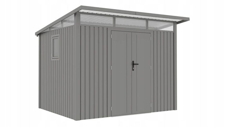 Domek Ogrodowy Hardmaister Narzędziowy Stal PORTLAND 289x253cm Szopa Schowek blaszany 1 szt