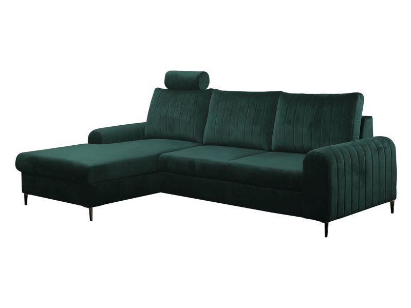 Narożnik z funkcją spania MIRJAN 24 Monaco lewy leśna zieleń 1 szt.