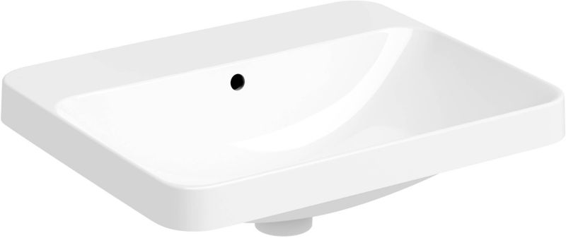 Umywalka wpuszczana Geberit Variform 55 cm prostokątna biała