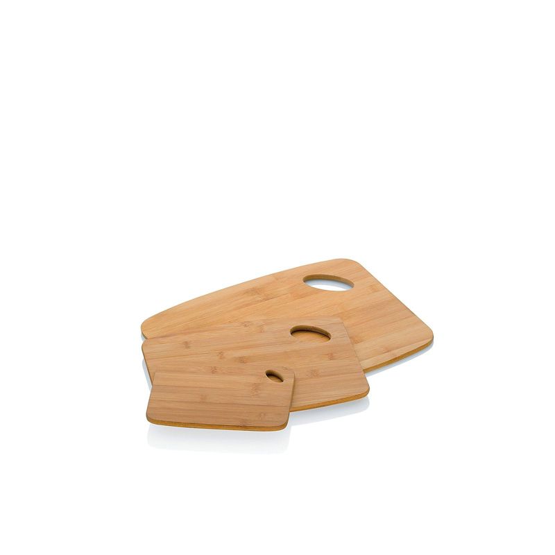 Deski kuchenne Kela Katana 3 szt. Bambus jasny brąz wymiary: 38x29, 30x23, 20x15 cm