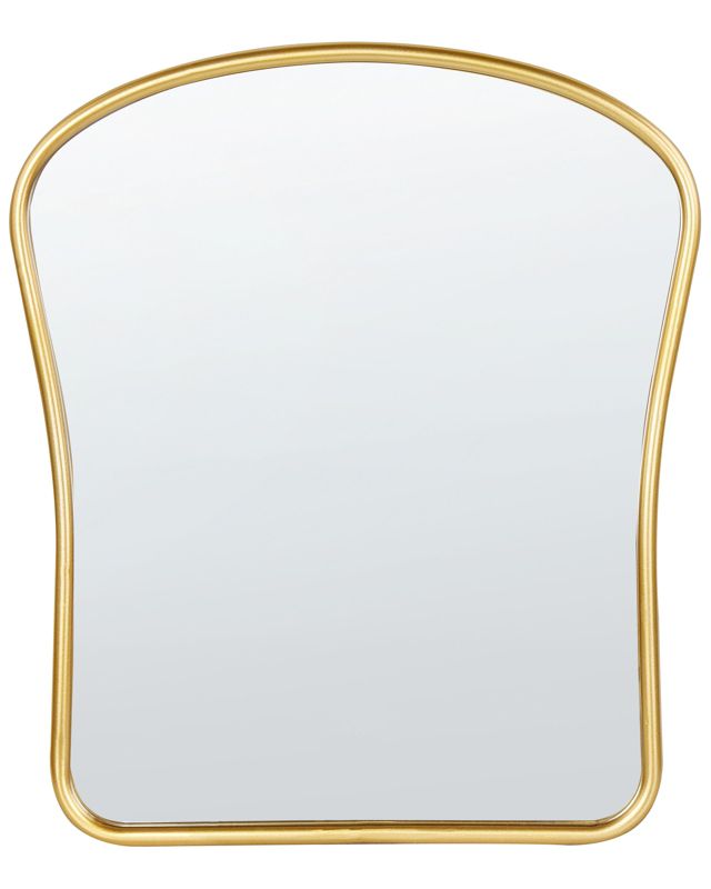 Lustro ścienne Noth 45 cm 53 cm Metal Złoty 1 szt.