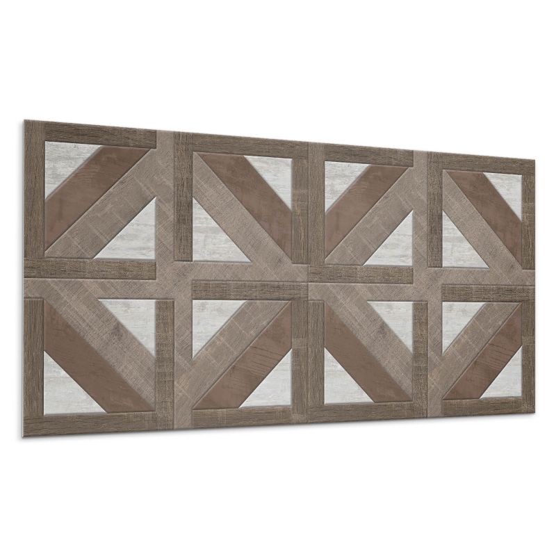 Panel samoprzylepny Wallfluent 120x60 cm Kształty drewna w betonowej formie 1 szt.