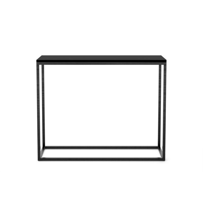 Konsola Bettso Well 100 cm stylowa do sypialni na czarnym stelażu czarny 1szt.