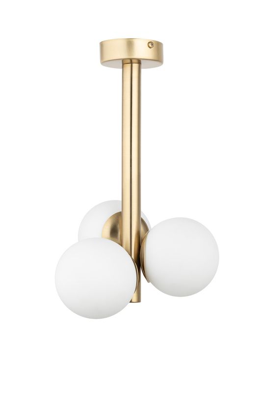 Lampa sufitowa wisząca Sigma Lighting Perla Lux 6913 złoto-biała dekoracyjna 3xG9 x 1 szt.