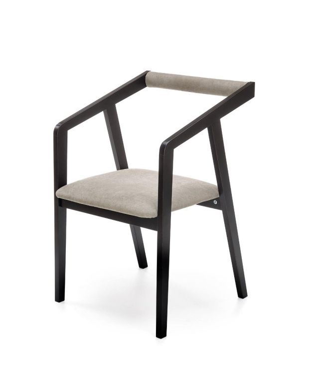 Krzesło Halmar AZUL VELVET czarne/szare 1 szt